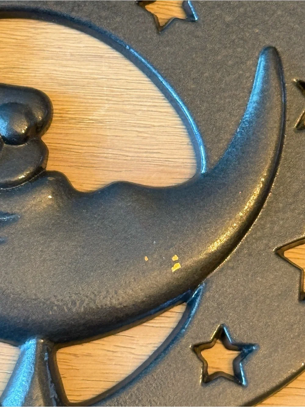 Vintage Moon Star Cast Metal Wall Candle Holder Home Decor “Party Lite”